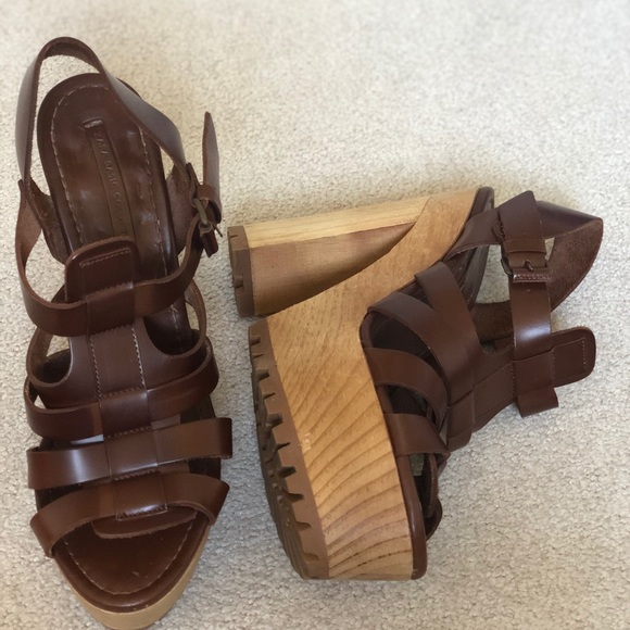 Zara collection Leather Sandals size 39 (7.5 US) - Picture 3 of 8